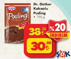 DR. OETKER KAKAOLU PUDİNG 196 G DR. OETKER KAKAOLU PUDİNG 196 G